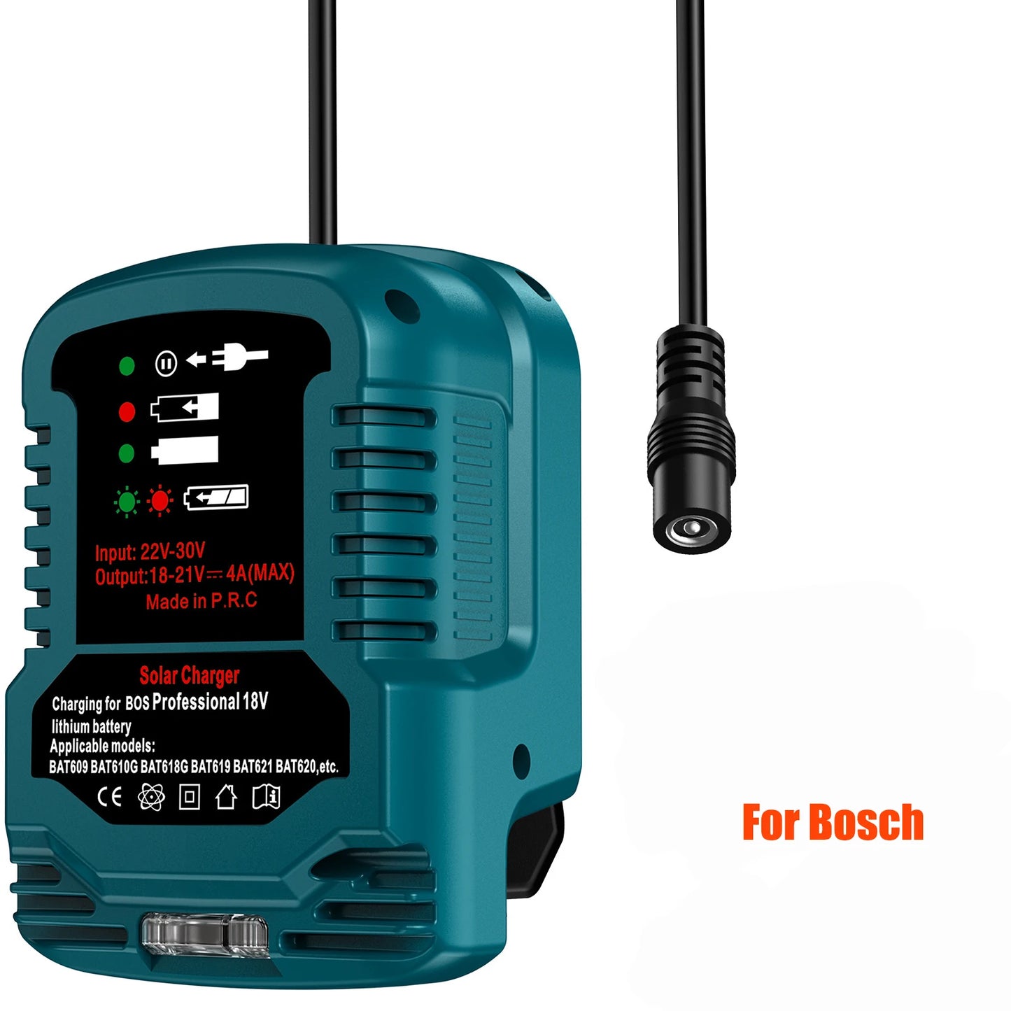 Solar Charger Portable Cordless Tool Battery Charger Compatible for Makita/Milwaukee/Bosch 18V Li-ion Batteries for Solar Panels